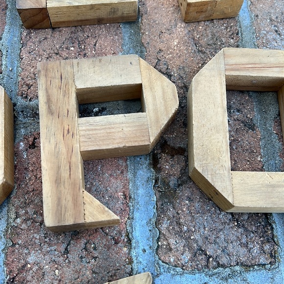 Wood Letters and Numbers - Picture 3 of 5